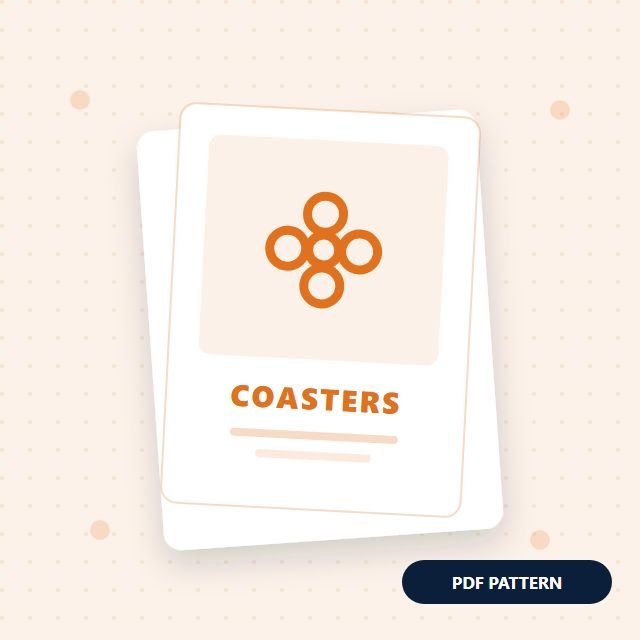Flower Coaster Set Pattern