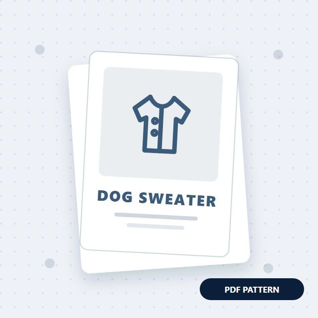 Dog Sweater Pattern (XS–XL)