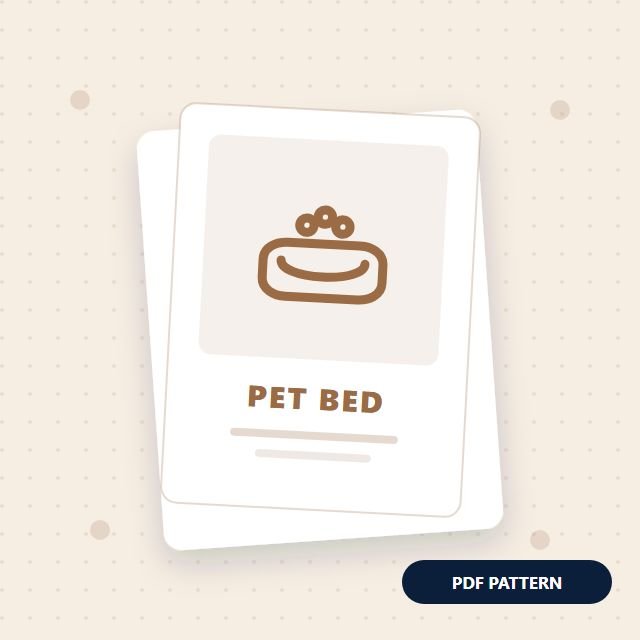 Chunky Pet Bed Pattern